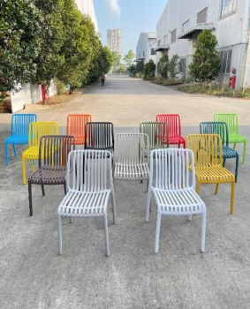 Ghế nhựa sọc không tay LAC3045 - Nhựa PP nguyên sinh